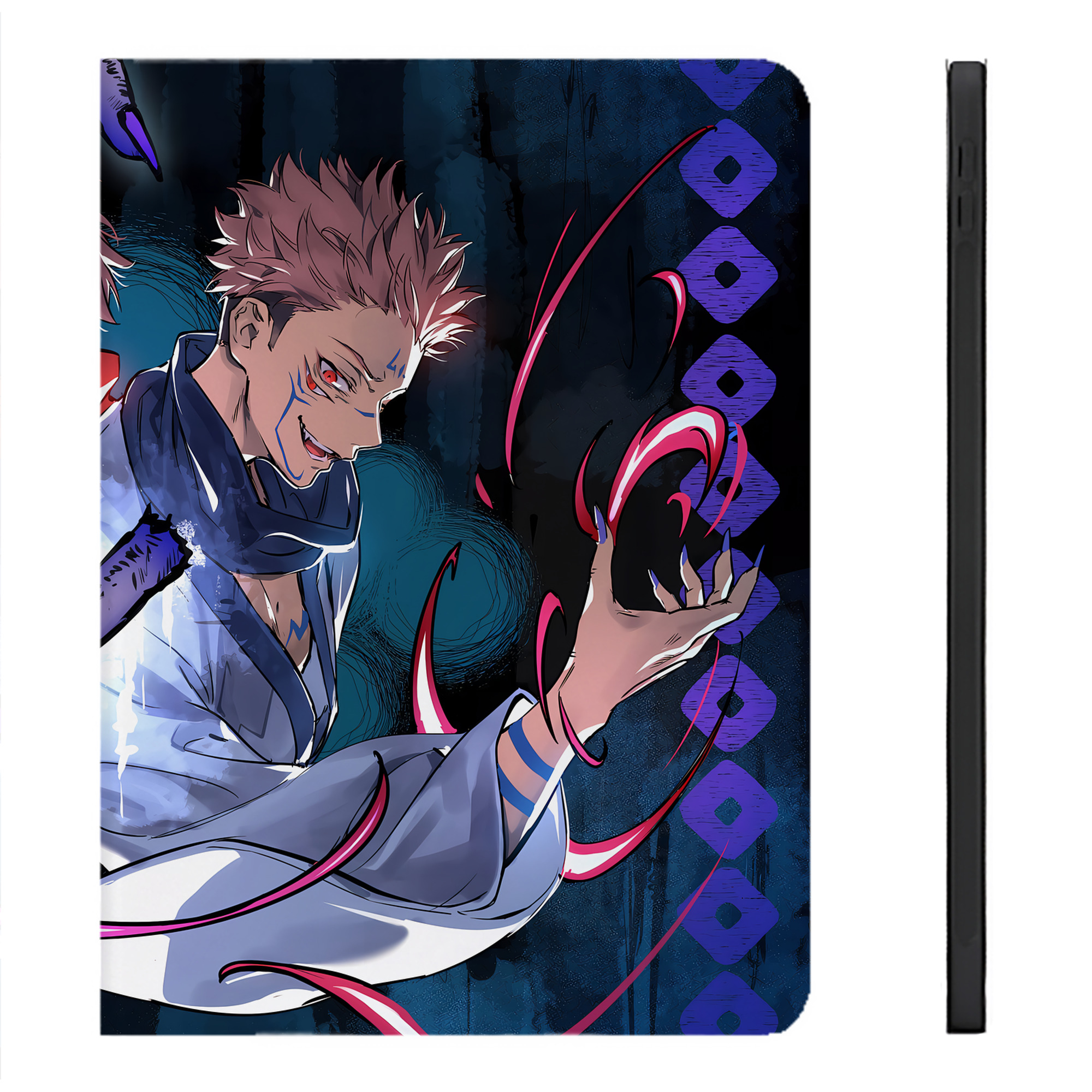 （画像用） 呪術廻戦 Jujutsu Kaisen IPadケース ペンホルダー付き ブックスタイルデザイン